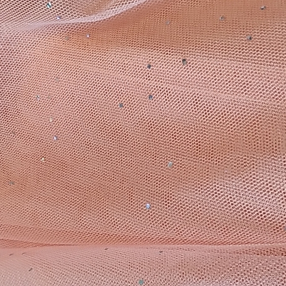 Thea Dora 8 peach black prom formal dance dress made in USA 🇺🇸 - Picture 4 of 4